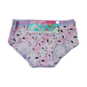 Squshmallows - Character Girls Stretch Mid-Rise Easy Care Soft Breathable 5-Pack